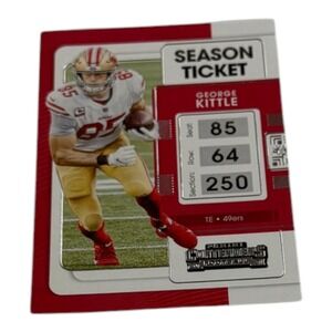 2021 Panini Contenders Football George Kittle Season Ticket 89 SF 49ers Card